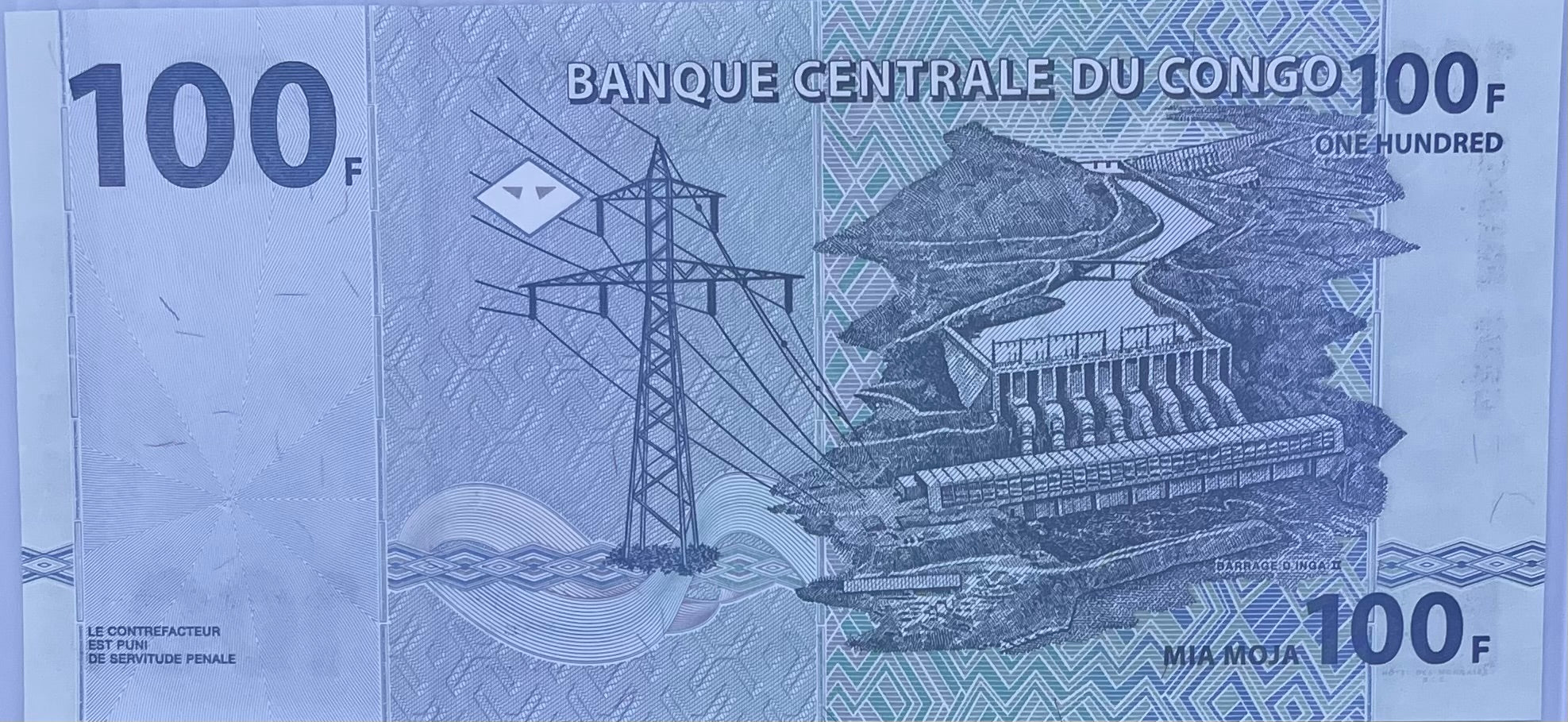 2000 Congo 100 Francs P-92A UNC World Banknote
